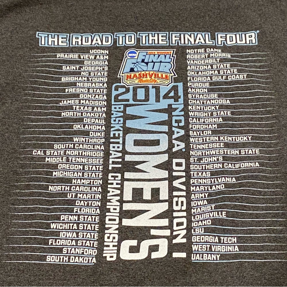 New NCAA Final Four 2014 Shirt Men’s Size L Women’s College Basketball Tee NWT - Picture 8 of 12